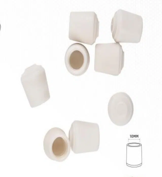 YIAD 8-piece White TPR Furniture Leg Cap Pack 10 mm — product image