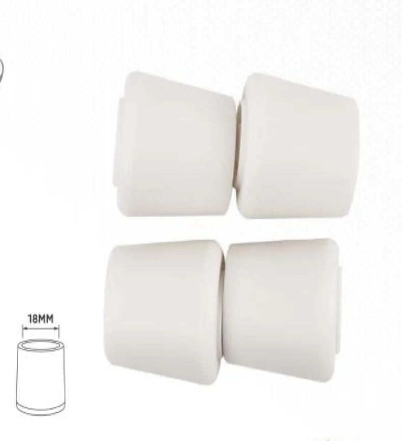 YIAD 4-piece White TPR Furniture Leg Cap Pack 18 mm — product image