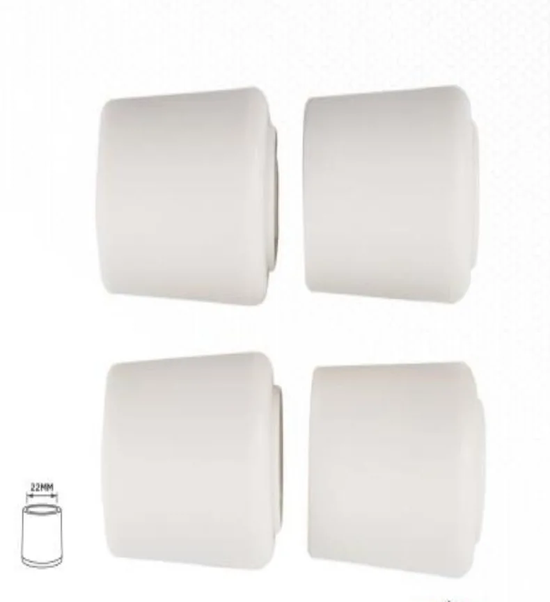 YIAD 4-piece White TPR Furniture Leg Cap Pack 22 mm — product image