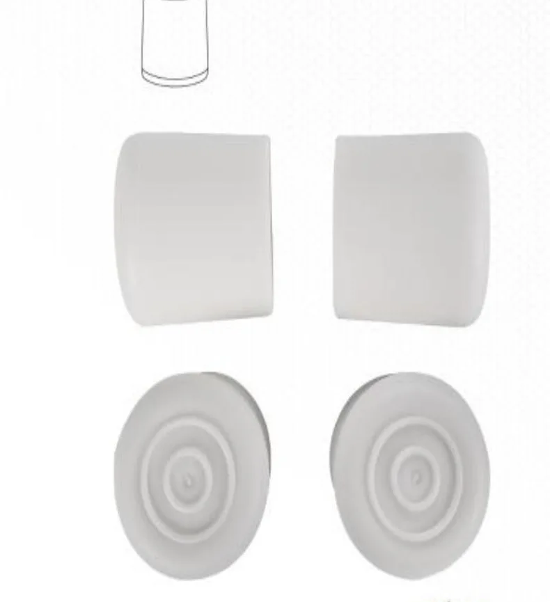 YIAD 4-piece White TPR Furniture Leg Cap Pack 28 mm — product image