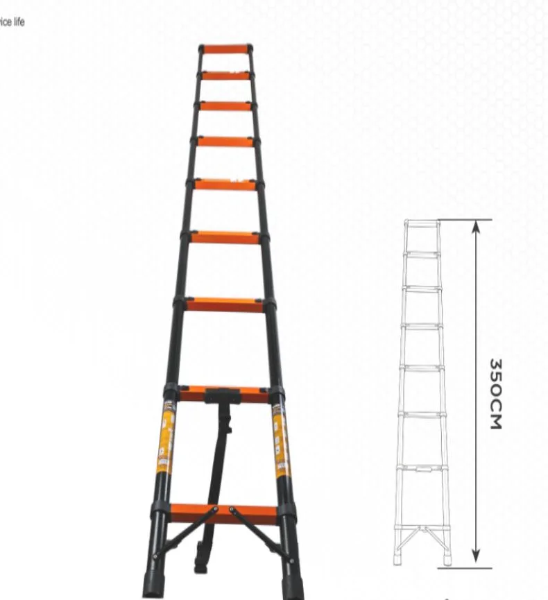 YIAD Telescopic Single Ladder 3.5 m 9-step — product image