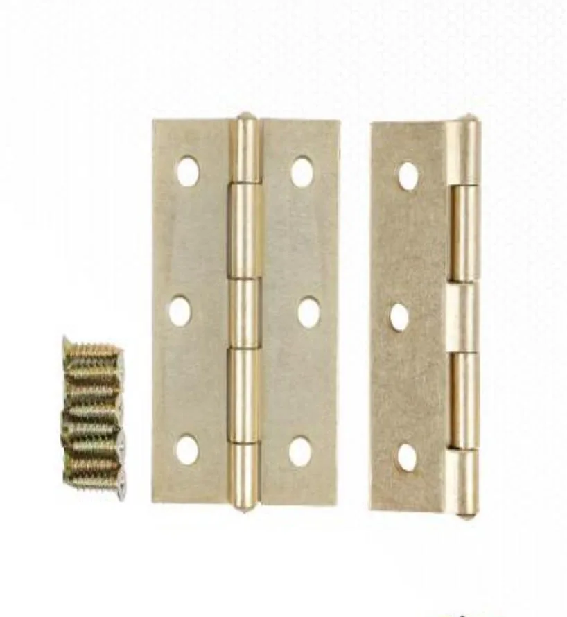 YIAD Gold-colour Iron Door Hinges 75 mm — product image