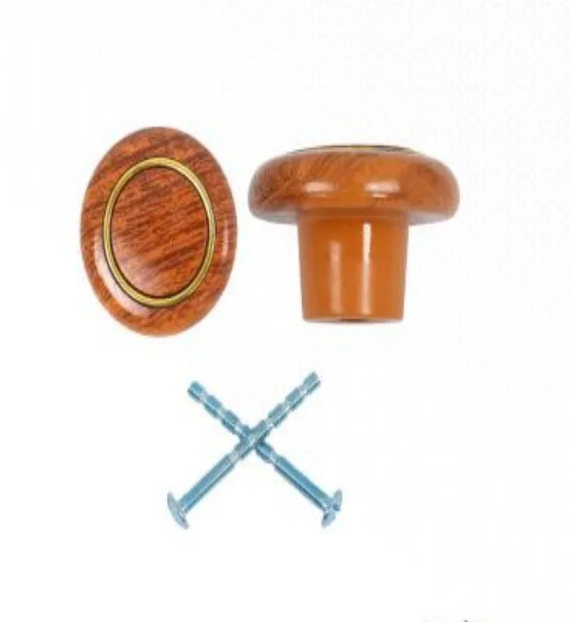 YIAD 2-piece Wood-effect Plastic Knob Pack 38 mm — product image