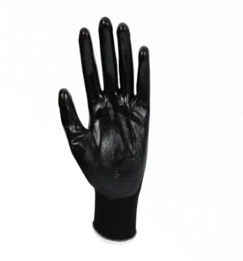 YIAD Black Nitrile-Coated Knit Gloves — product image