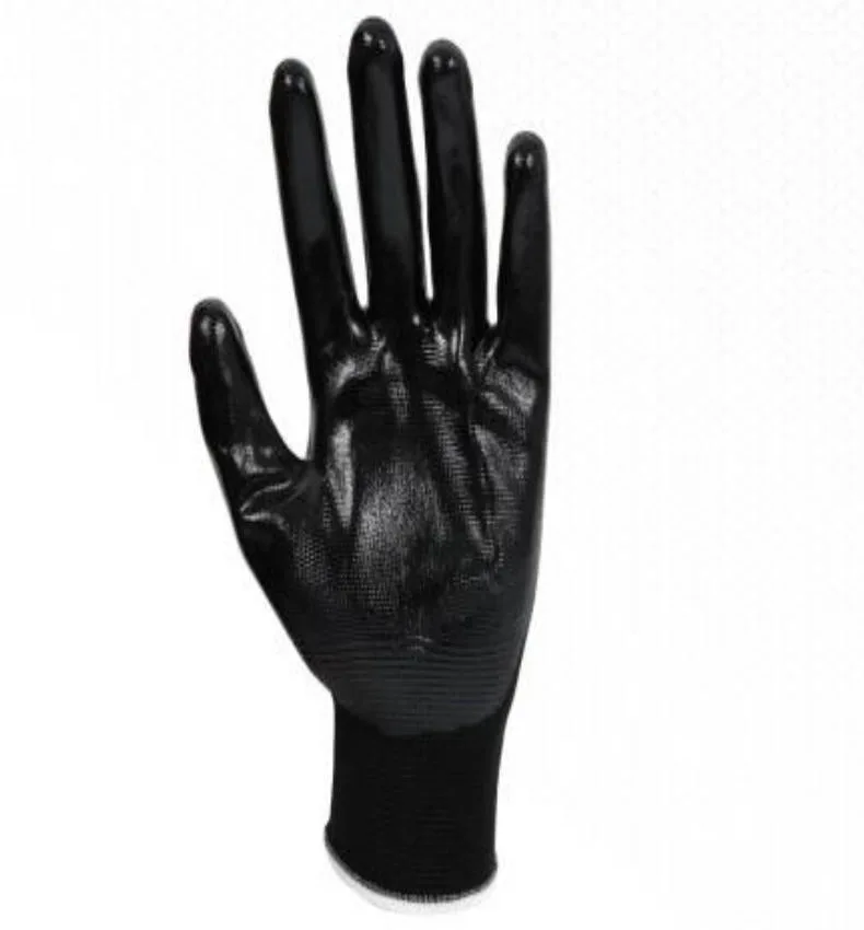 YIAD Black Nitrile-Coated Knit Gloves — product image