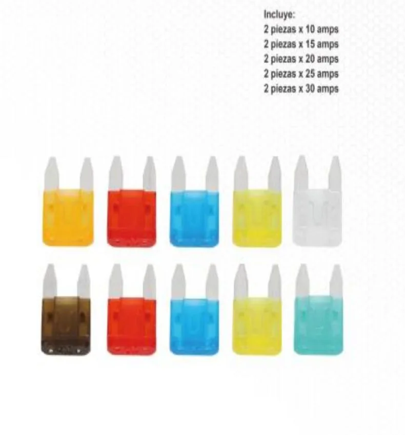 YIAD Mini Blade Fuse Assortment, 10 Pieces — product image